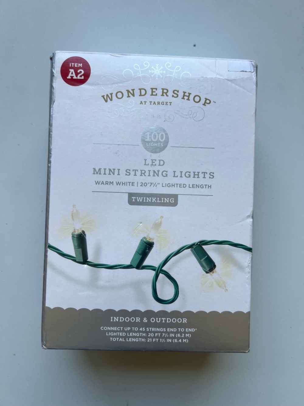 LED MINI STRING LIGHTS
WARM WHITE | 20'7½" LIGHTED LENGTH